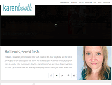 Tablet Screenshot of karenbooth.net